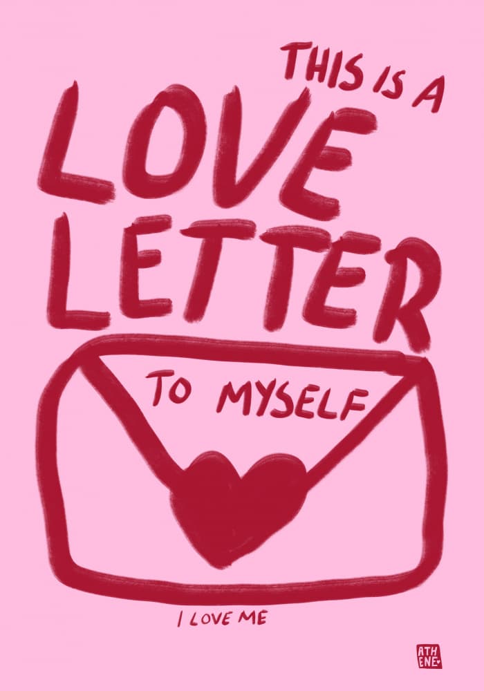 Love Letter (to myself) by Athene Fritsch — canvas wall art