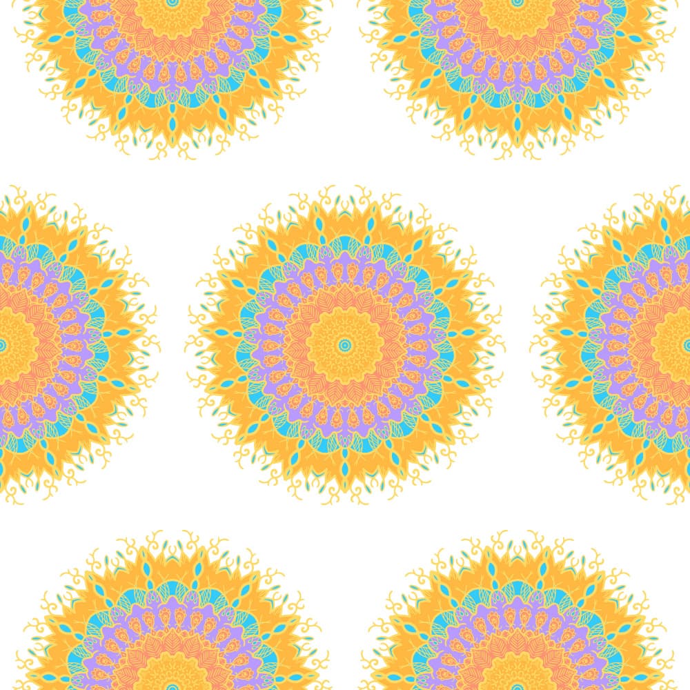 Vibrant Mandala Pattern by Marika Barsrsind β canvas wall art