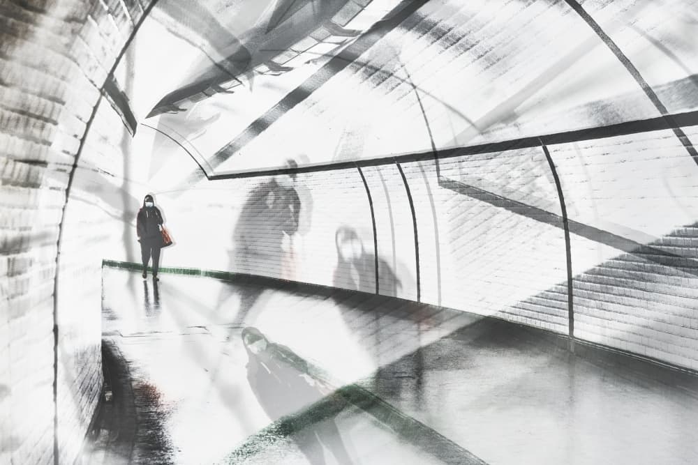 Dreamlike Subway Walk by Jurij Bizjak — canvas wall art