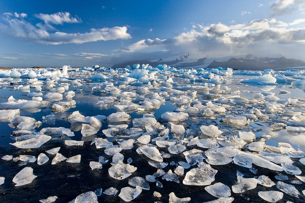 Glacial Ice Lagoon by Joan Gil Raga — canvas wall art