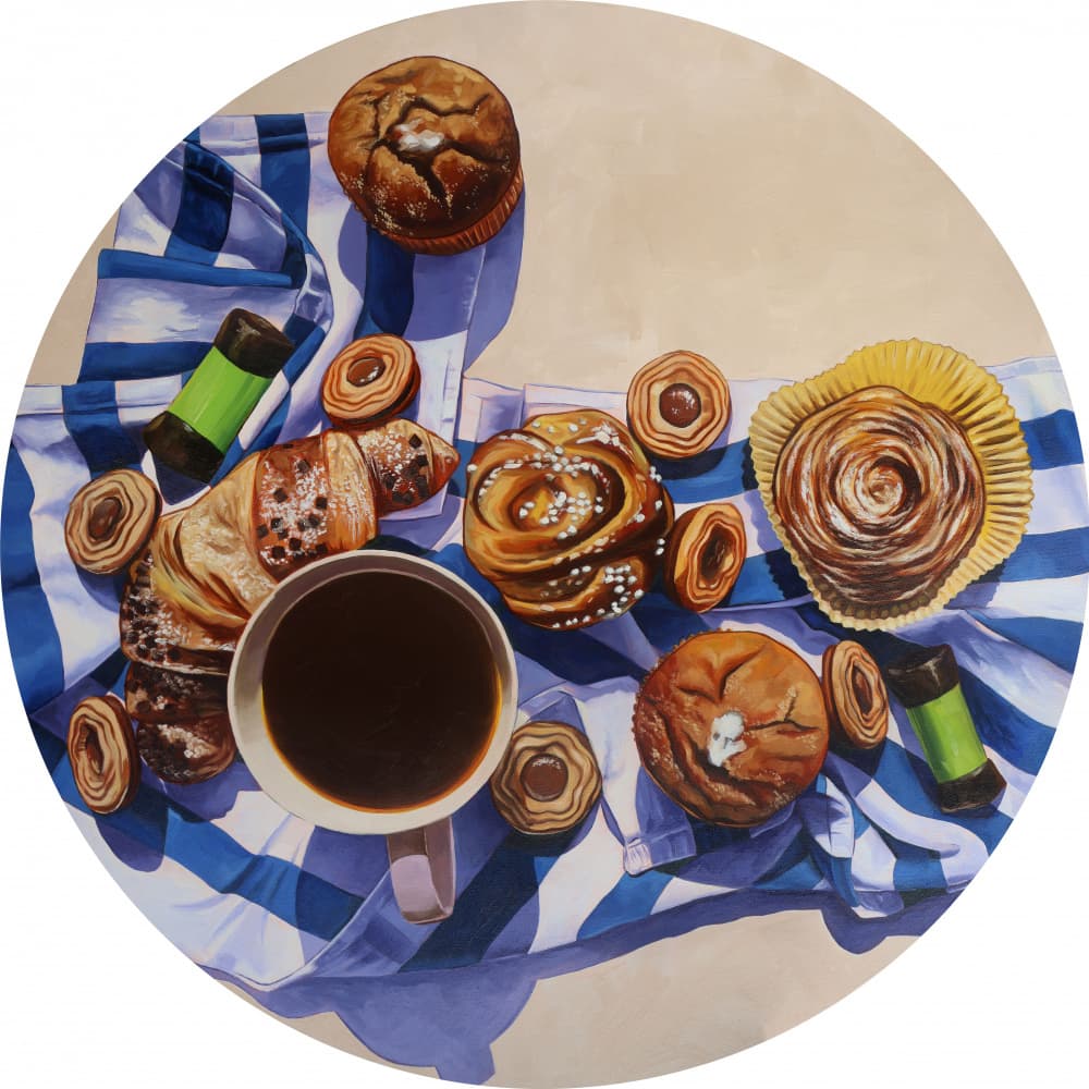 Swedish Fika Feast by Anna Zdanowicz — canvas wall art