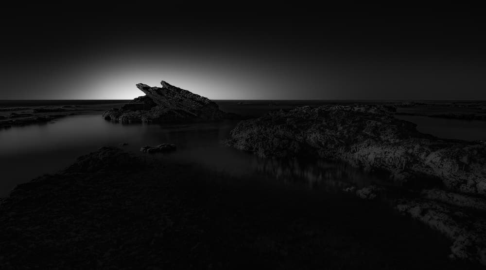 Dark Coastal Horizon by Paulo Abrantes — canvas wall art