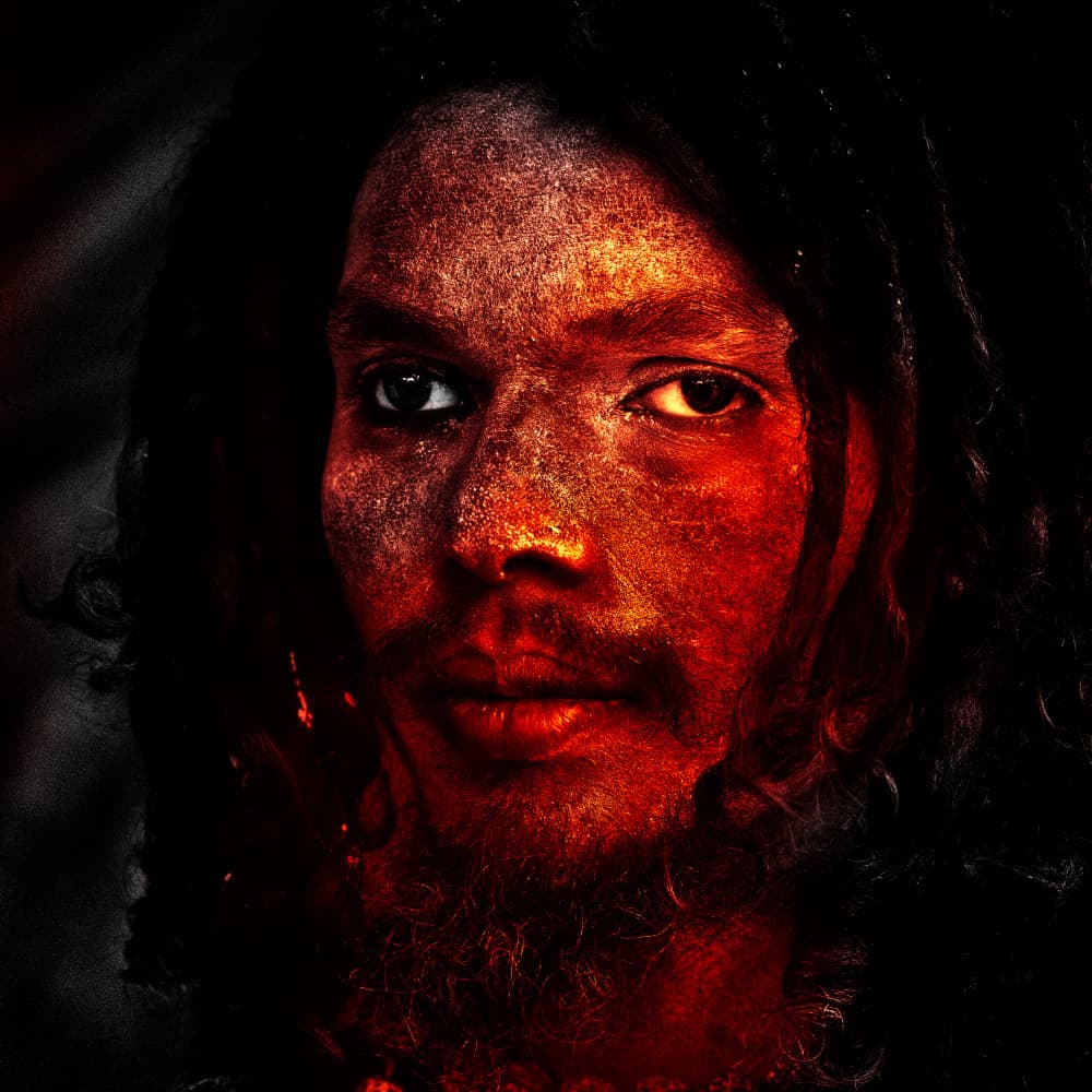 Fiery Gaze Portrait by Giovanni Cavalli — canvas wall art