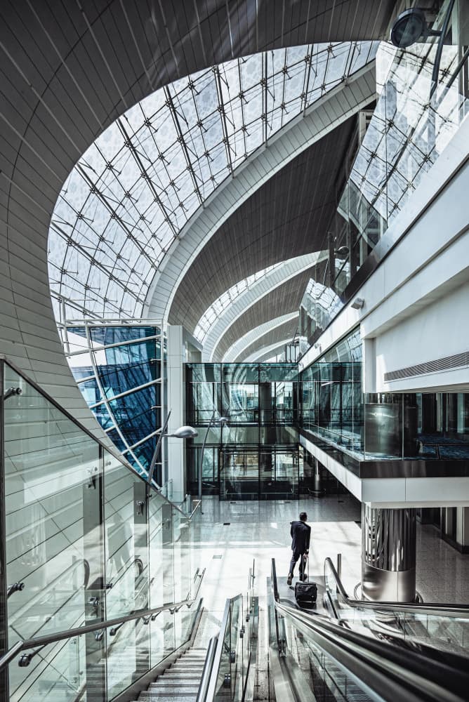 Sleek Terminal Traveler by Marco Tagliarino — canvas wall art