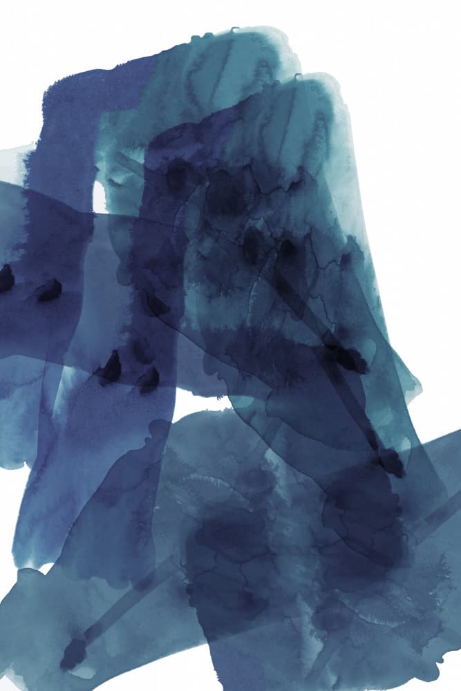 Fluid Blue Abstract by cartissi — canvas wall art