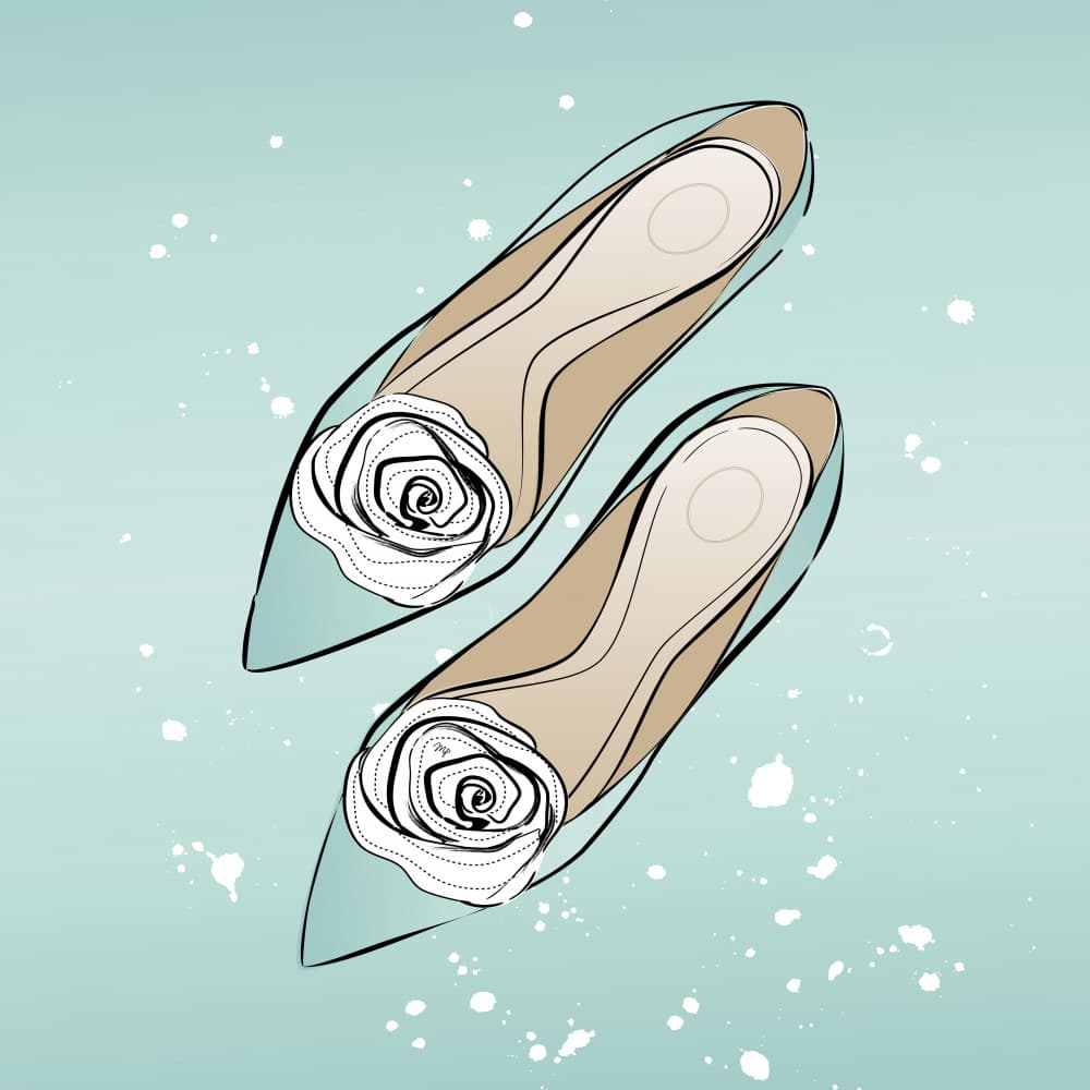 Elegant Wedding Shoes by Martina — canvas wall art