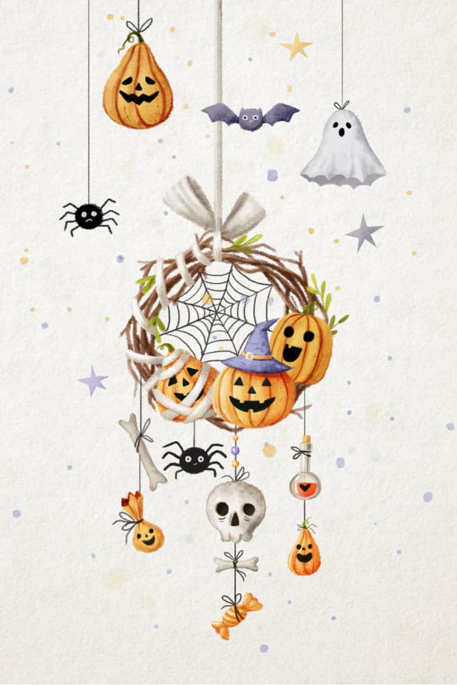 Spooky Halloween Charm by Xuan Thai — canvas wall art
