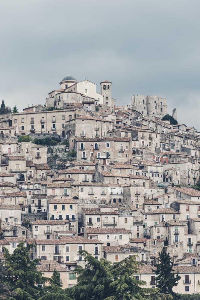 Historic Hilltop Village by Photolovers — canvas wall art