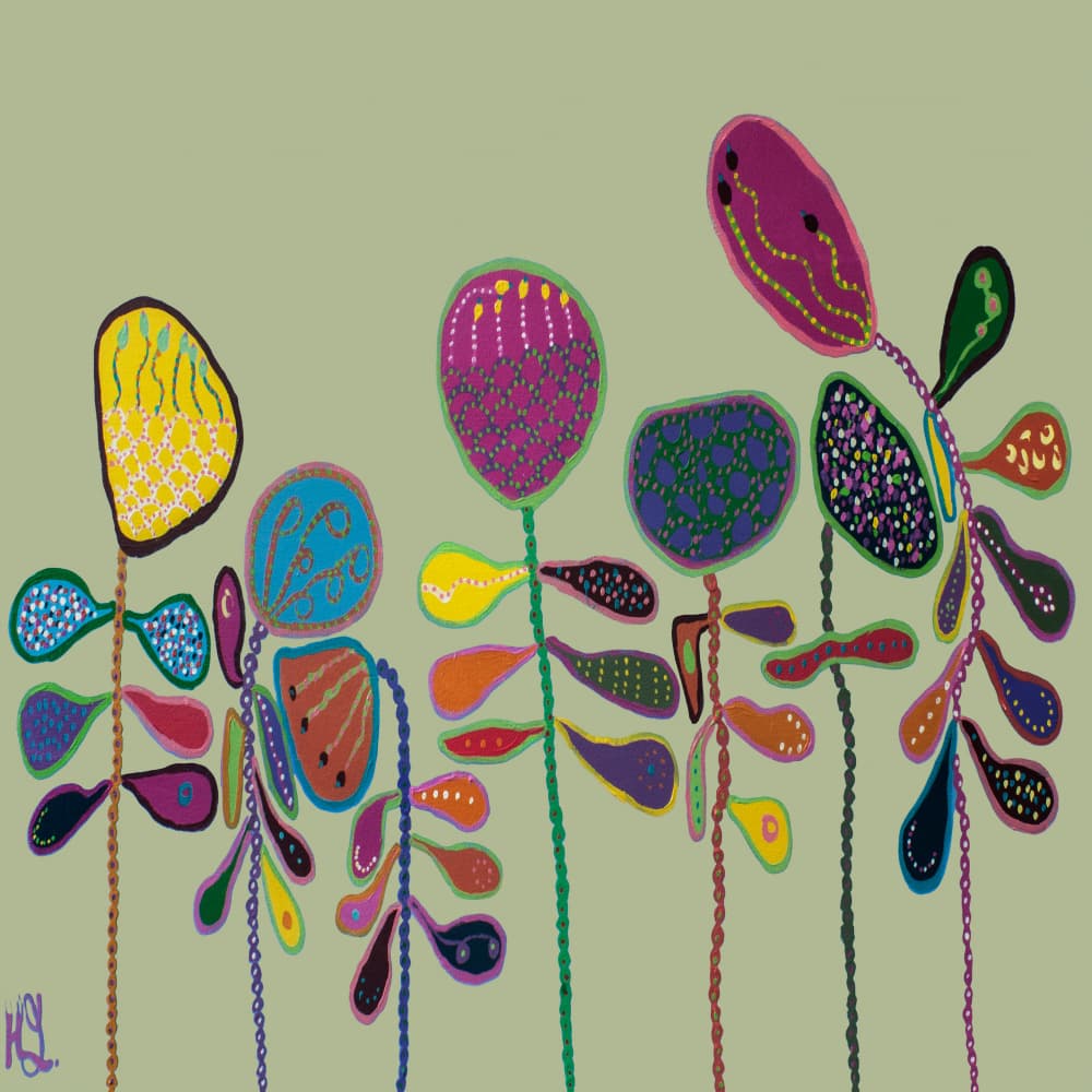 Whimsical Modern Plants by Helen Joynson — canvas wall art