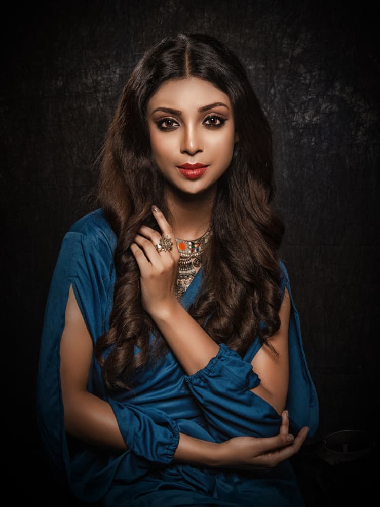 Mysterious Ethnic Beauty by PARTHA BHATTACHARYYA — canvas wall art