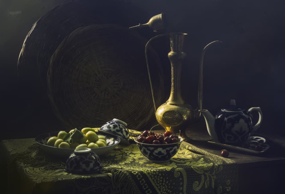 Rich Oriental Still Life by UstinaGreen — canvas wall art