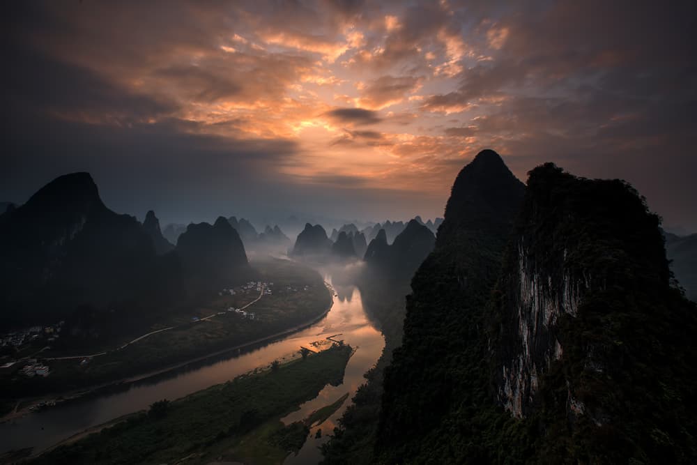 Li River Morning Mist by Gunarto Song — canvas wall art