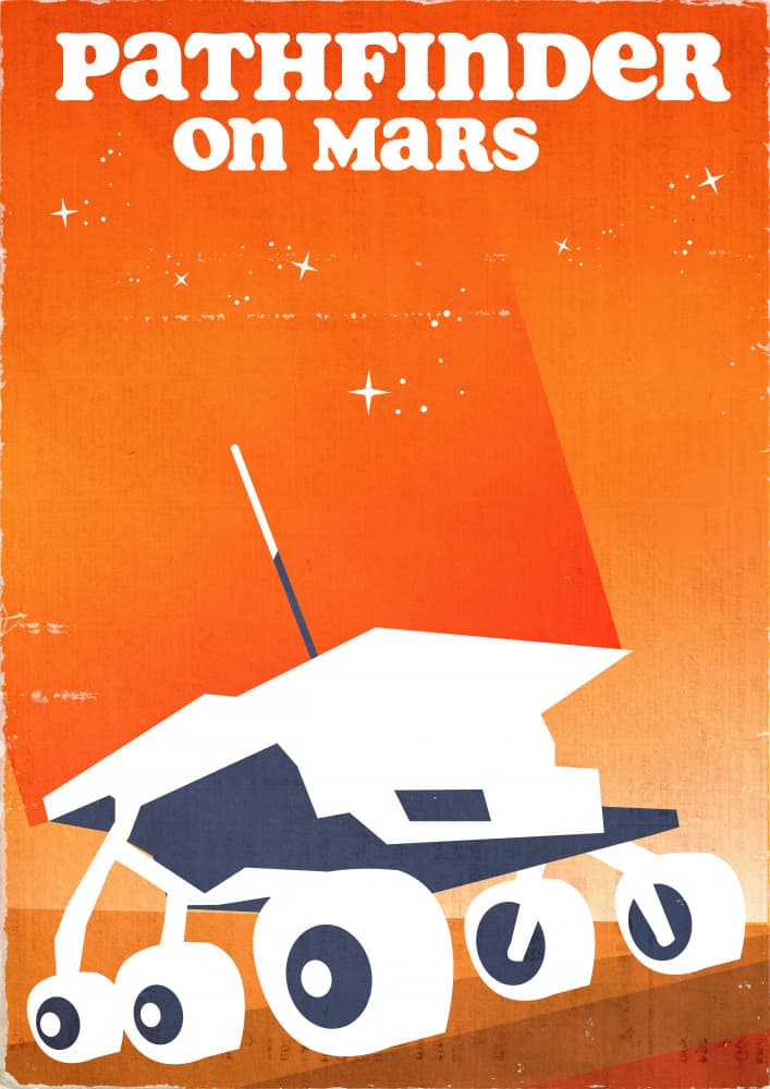 Red Planet Pathfinder by Nicholas — canvas wall art