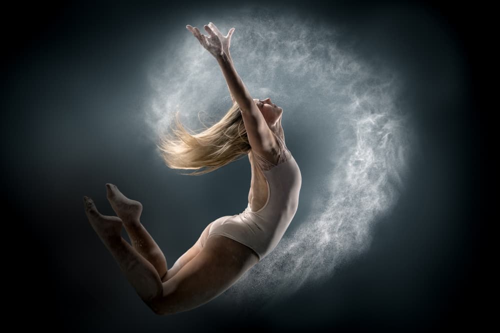 Graceful Powder Dance by Marcel Egger — canvas wall art