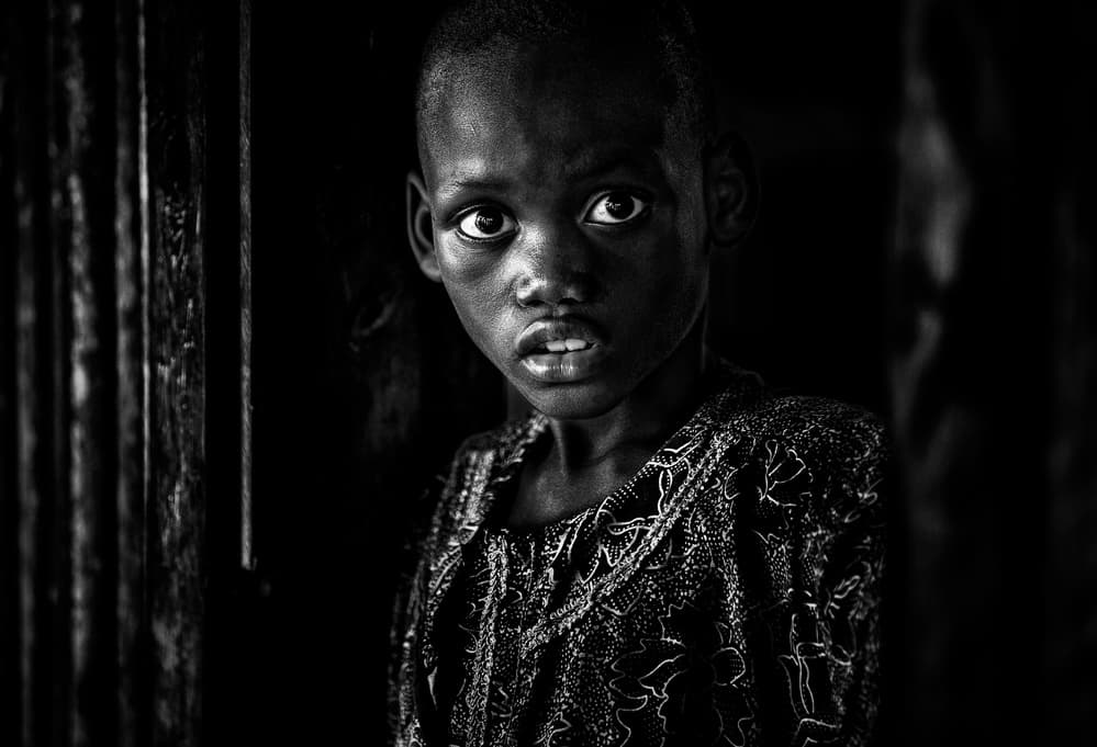 Captivating Child Gaze by Joxe Inazio Kuesta Garmendia — canvas wall art