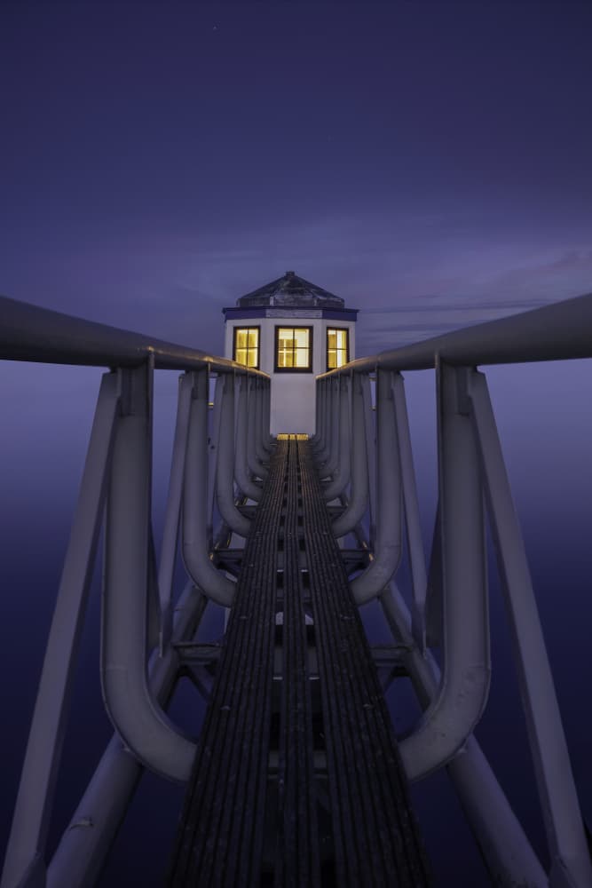 Pier To The Light by fotomarion — canvas wall art