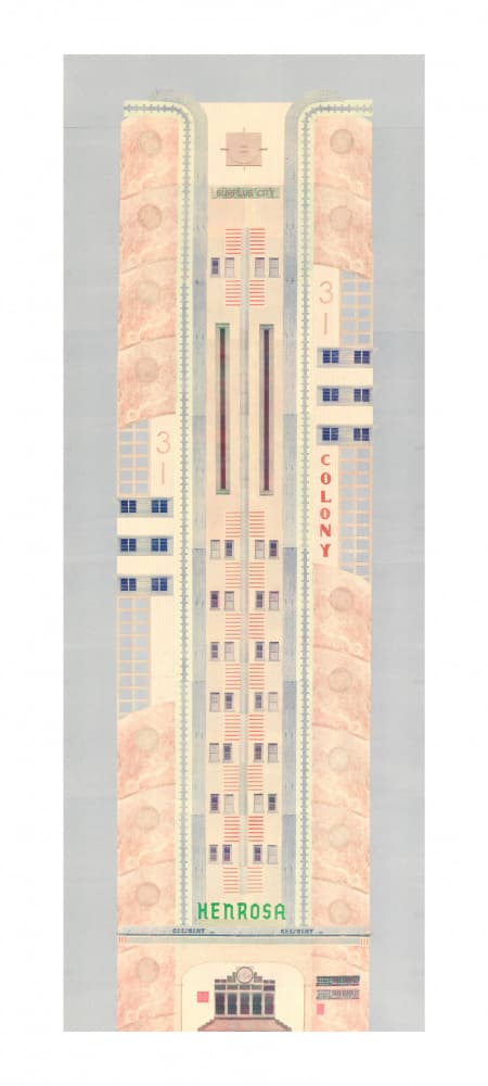 Grand Art Deco Architecture by Noa Defesche — canvas wall art