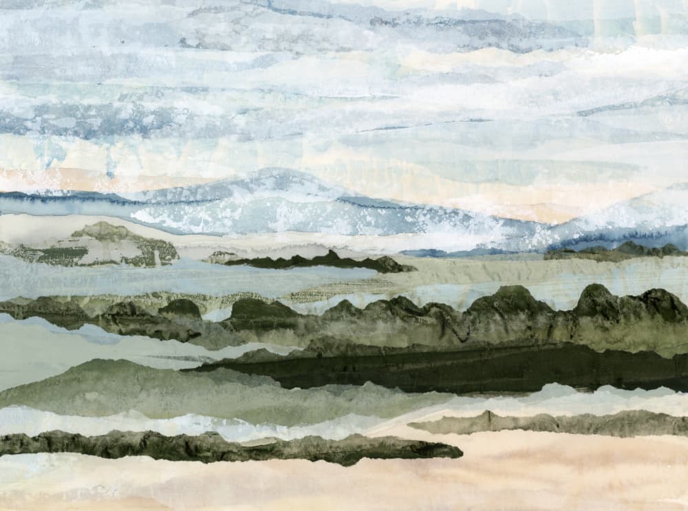Serene Layered Landscape by Lara Eckerman — canvas wall art