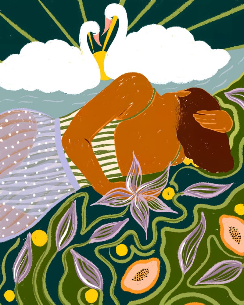 Tropical Dream Serenity by Uma Gokhale — canvas wall art