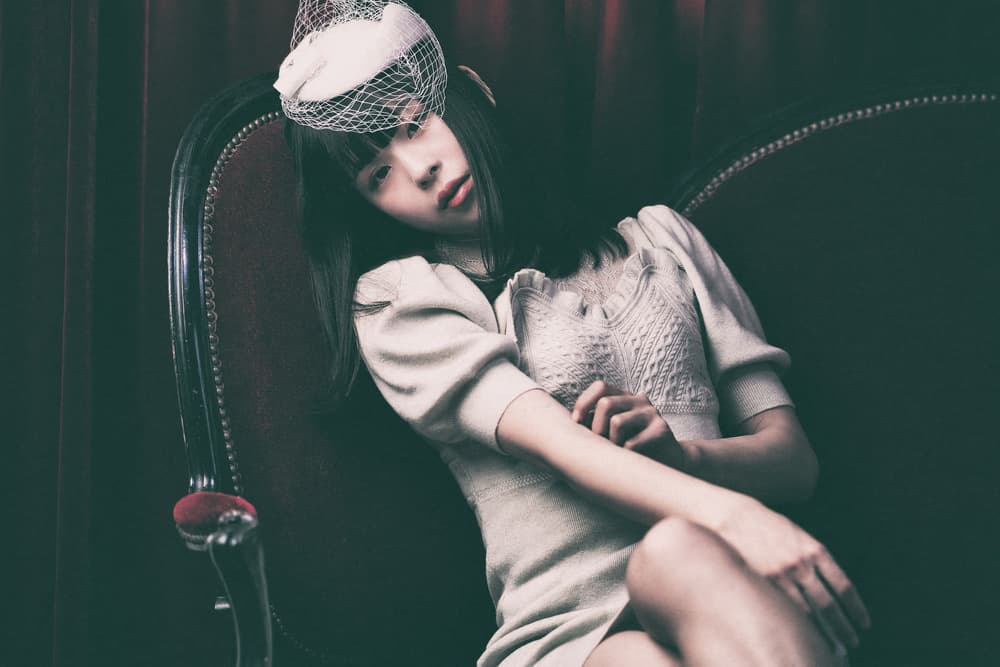 Pensive Lady Fascinator by 7 Flavor C/P — canvas wall art