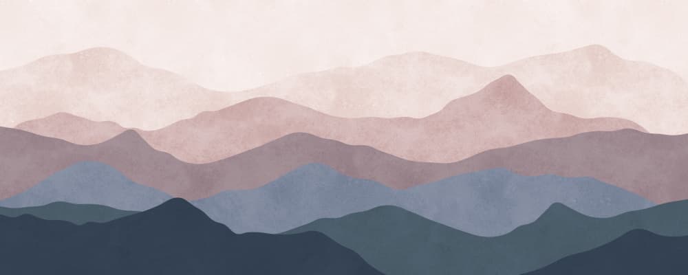 Layered Misty Mountain Range by Vitor Costa — canvas wall art