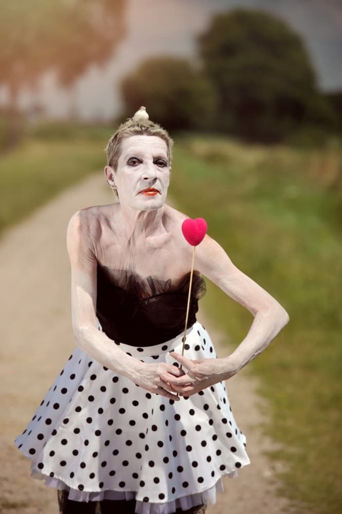 Whimsical Heart Character by Monika Vanhercke — canvas wall art