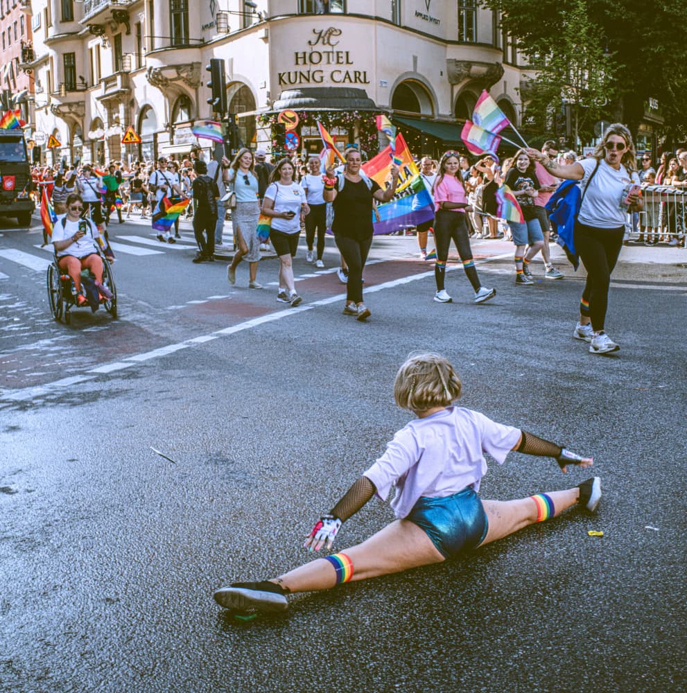 Pride Street Performer by Alex Ogazzi — canvas wall art