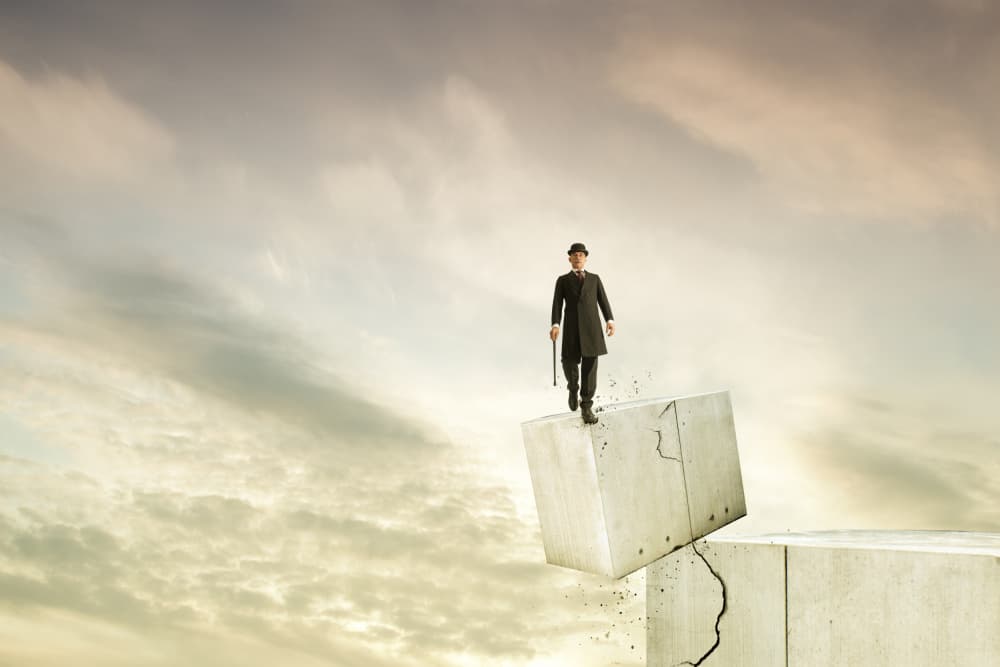 Gentleman On The Edge by Christine von Diepenbroek — canvas wall art