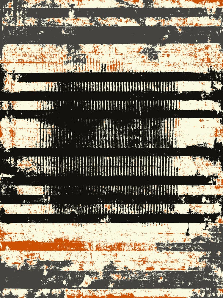 Textured Grunge Stripes by Petr Strnad — canvas wall art