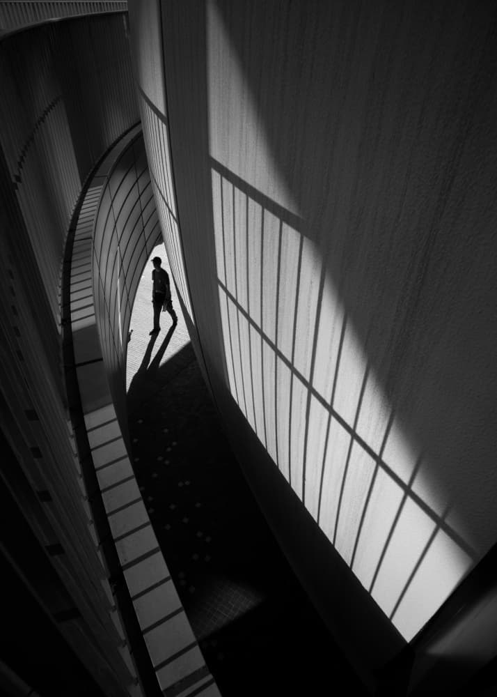 Solitary Shadow Walk by Satoshi Hata — canvas wall art