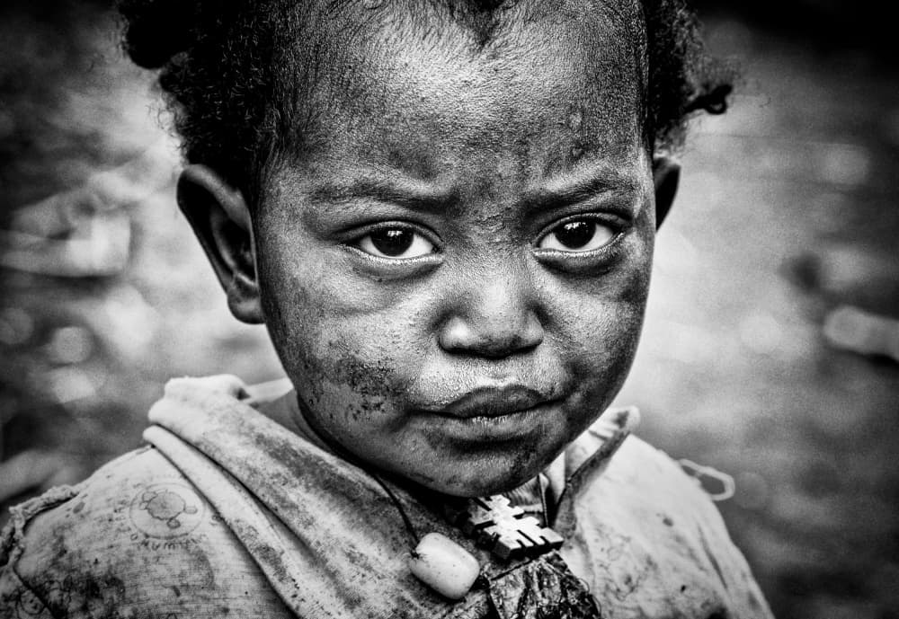 Intense Child Portrait by Joxe Inazio Kuesta Garmendia — canvas wall art