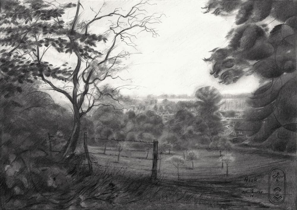 Serene Valley Landscape by Corné Akkers — canvas wall art
