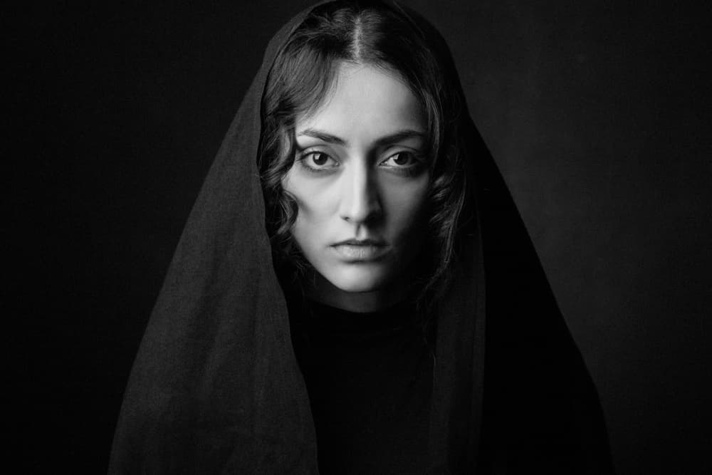 Mysterious Veiled Woman by Mehdi Mokhtari — canvas wall art