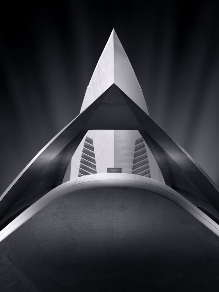 Sleek Concrete Spire by Helena GARCIA HUERTAS — canvas wall art