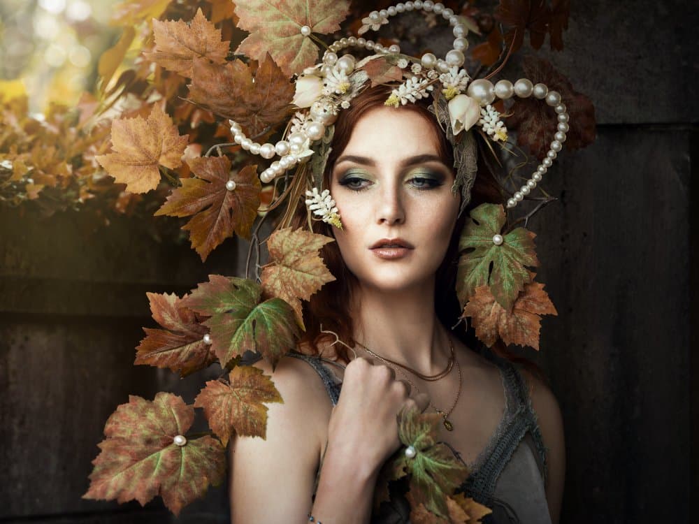 Ethereal Autumn Portrait by Siegart — canvas wall art