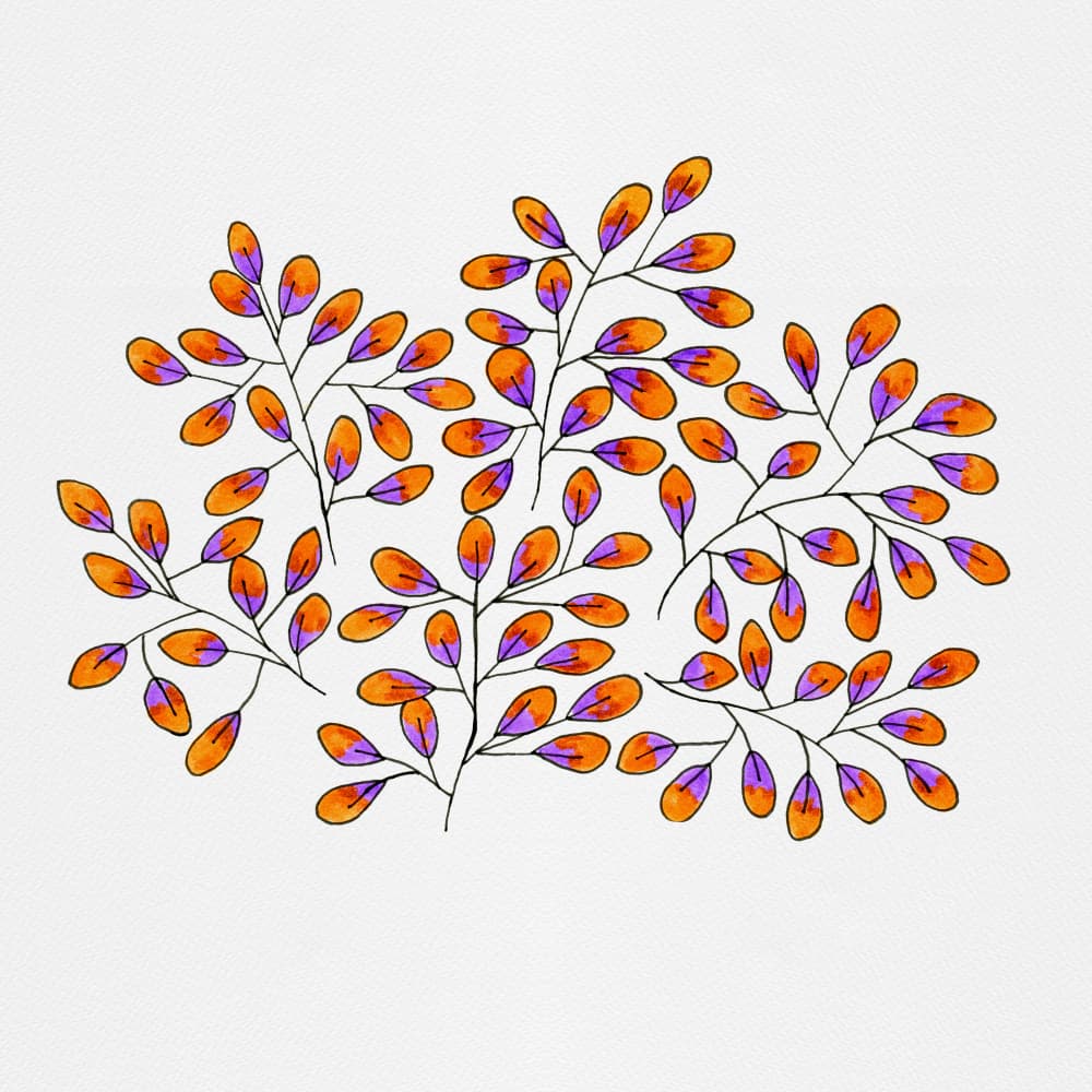 Vibrant Autumn Leaves by Michele Channell — canvas wall art