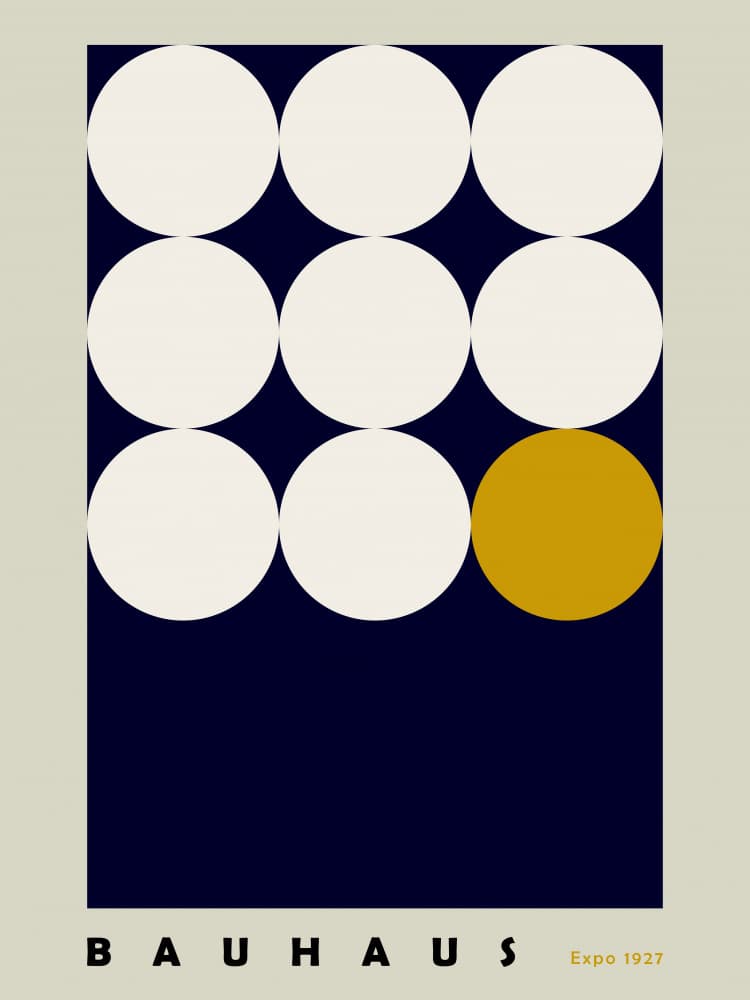 Modern Circle Composition by Annick — canvas wall art