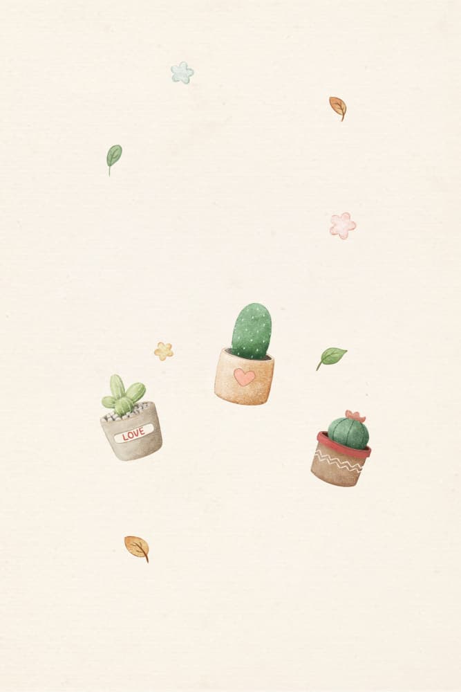 Sweet Cactus Collection by Xuan Thai — canvas wall art