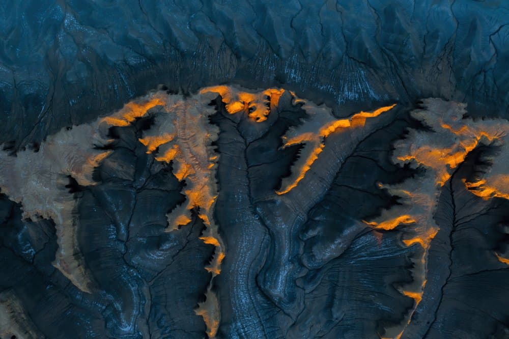 Glowing Canyon Landscape by Judy Tseng — canvas wall art