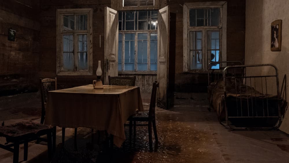 Eerie Abandoned Room by Lus Joosten — canvas wall art