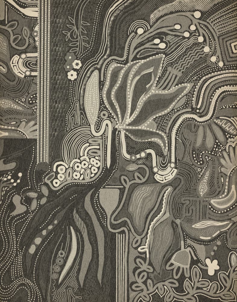 Monochrome Floral Fantasy by Josie George — canvas wall art