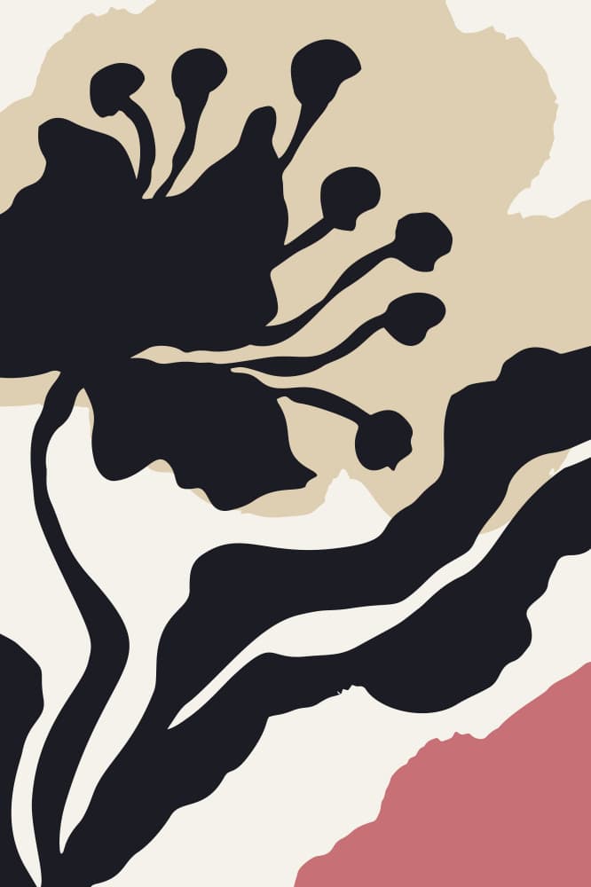 Abstract Floral Bloom by Anna Rose — canvas wall art