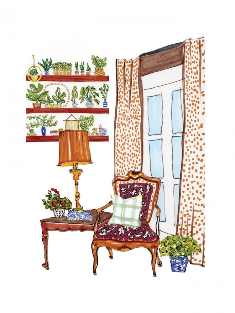 Cozy Plant Corner by Breanna Megan Studio — canvas wall art