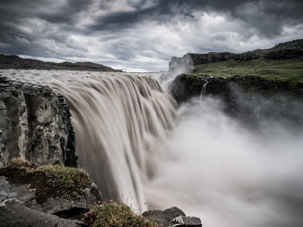 Dramatic Waterfall Flow by Andreas Wonisch — canvas wall art