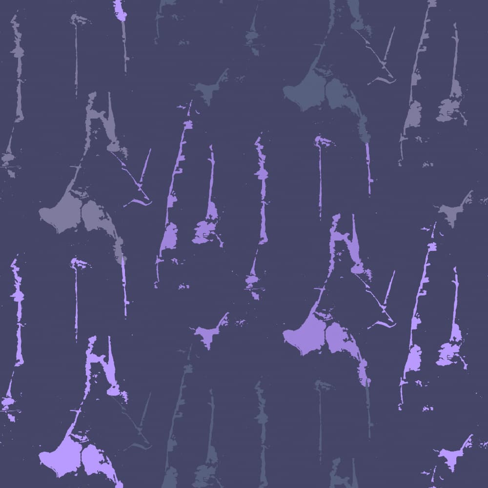 Violet Grunge Abstraction by Marika Barsrsind β canvas wall art