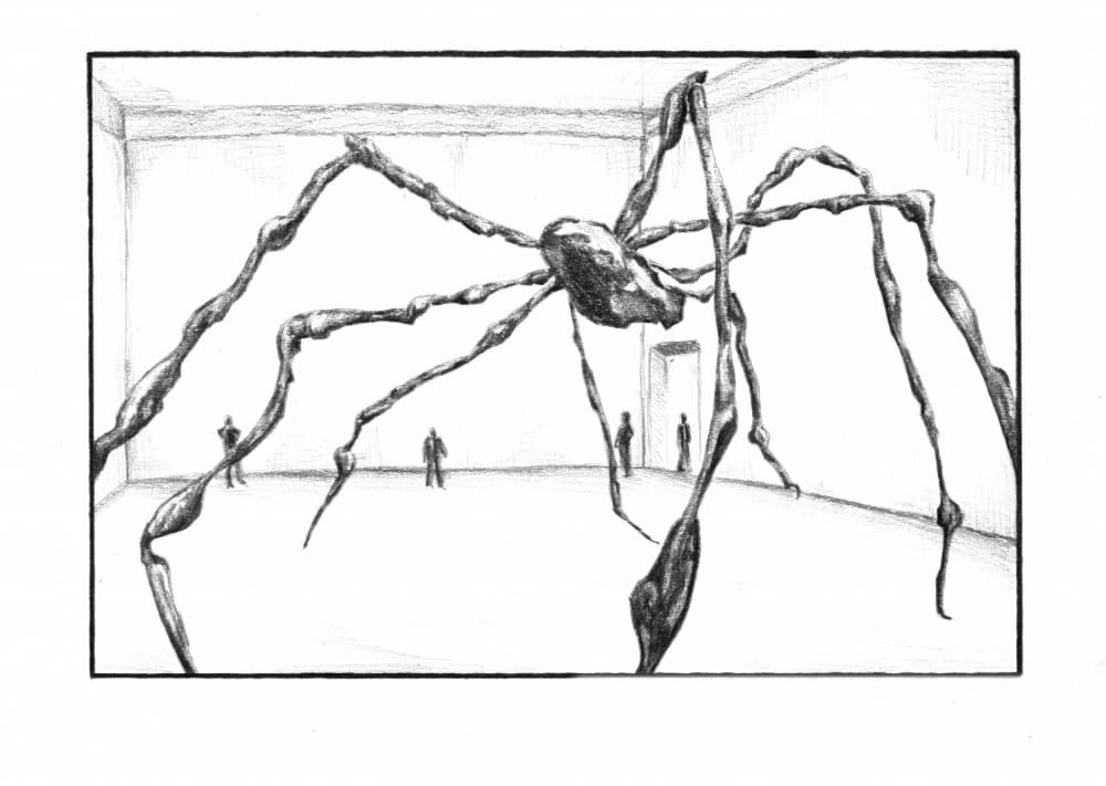 Giant Spider Sculpture by Kulik — canvas wall art