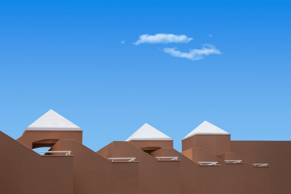 Modern Geometric Terracotta by Rolf Endermann — canvas wall art