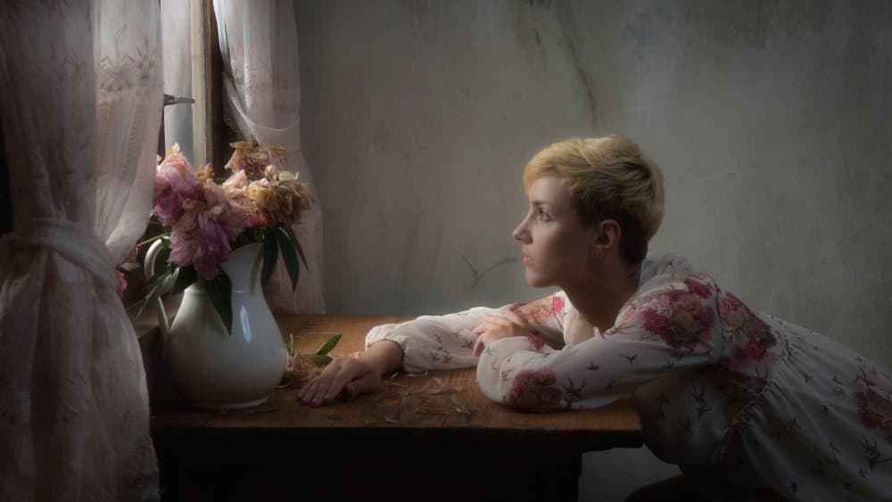 Pensive Woman Soft Light by Ruth Franke — canvas wall art