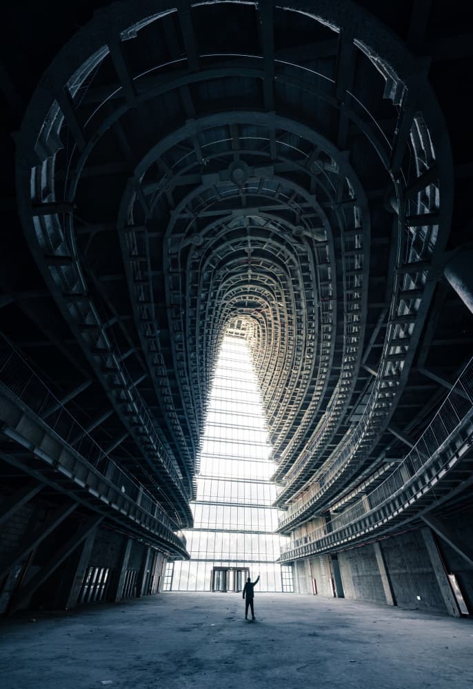 Grand Modern Atrium by Yuan Cui — canvas wall art