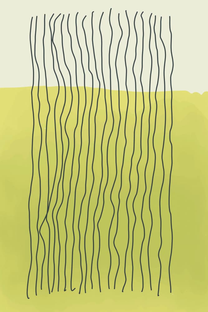 Abstract Green Lines by jay stanley — canvas wall art